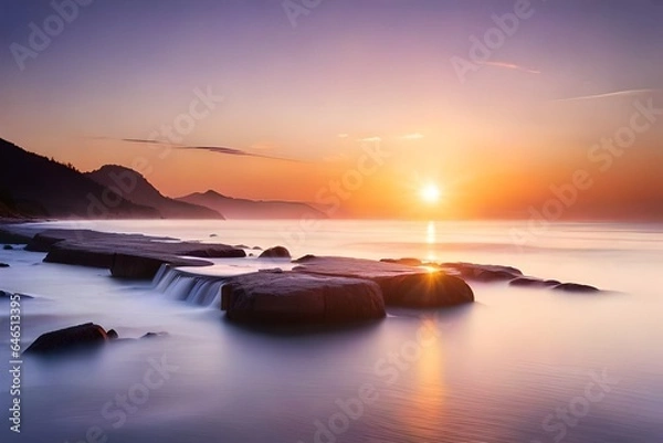 Obraz sunset over the sea