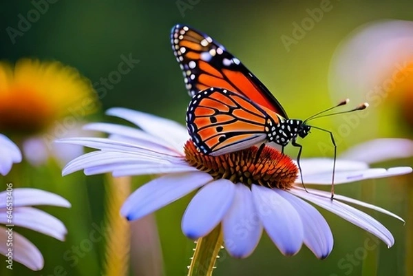 Obraz butterfly on flower