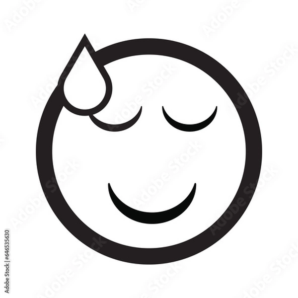 Fototapeta Emoji face reaction icon design
