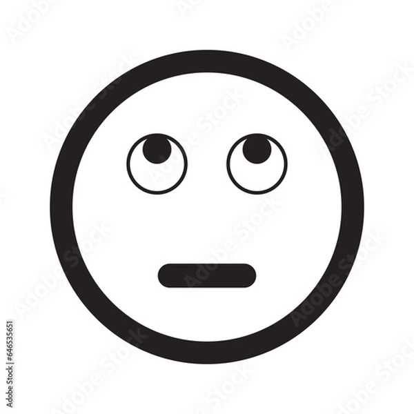 Fototapeta Emoji face reaction icon design
