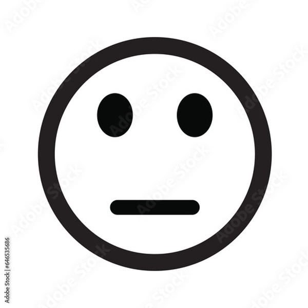 Fototapeta Emoji face reaction icon design
