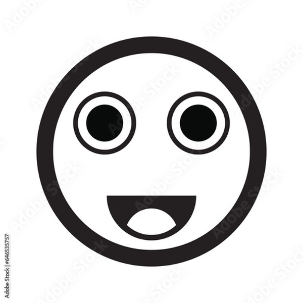 Fototapeta smile face icon