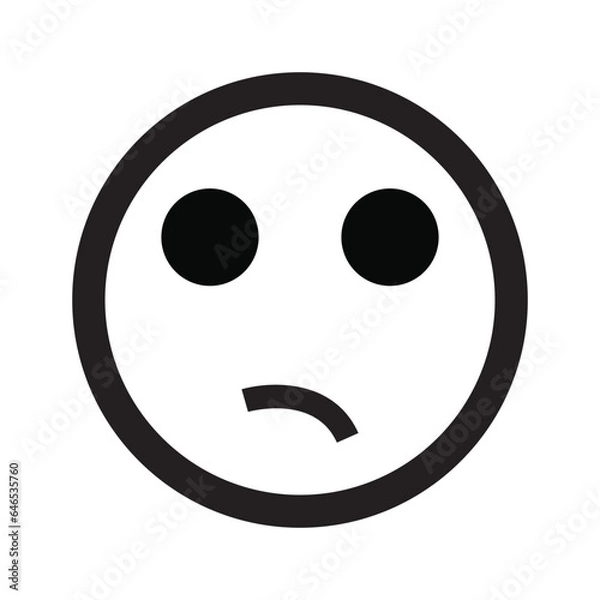 Fototapeta Emoji face reaction icon design