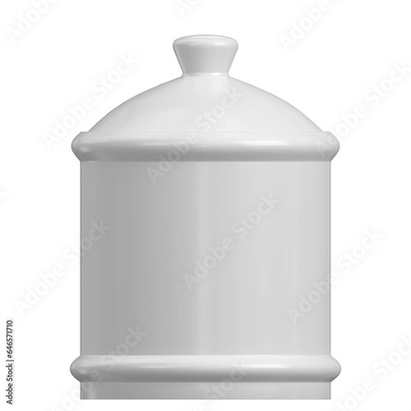 Fototapeta 3D rendering illustration of a porcelain jar