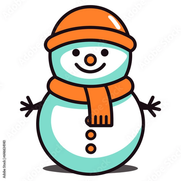 Obraz Snowman vector illustration