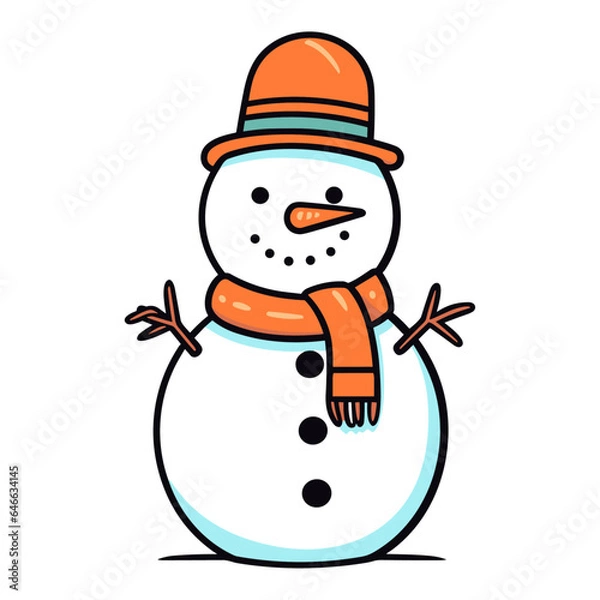 Obraz Snowman vector illustration