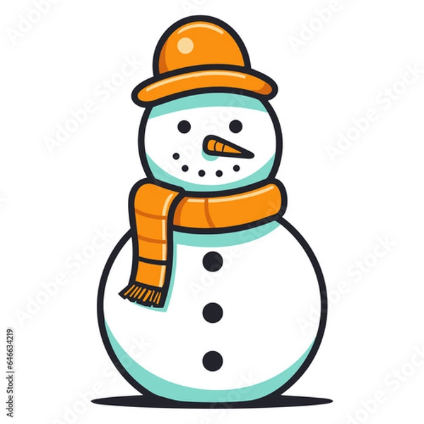 Obraz Snowman vector illustration