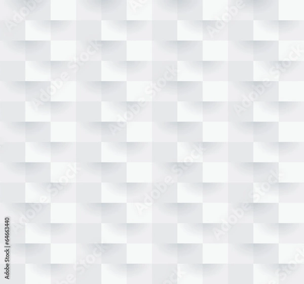 Fototapeta White geometric texture. Vector seamless background.