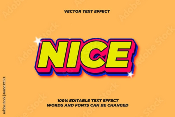 Fototapeta Editable text effect