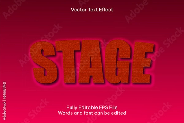 Obraz Editable text effect