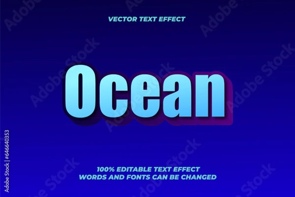 Fototapeta Editable text effect