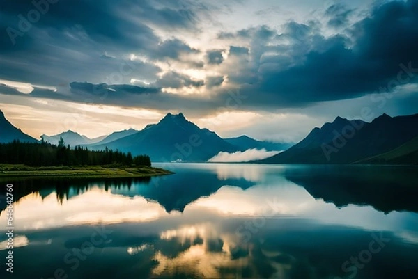 Obraz lake in mountains