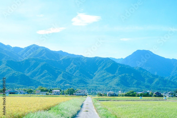 Obraz 9月の安曇野 穂高