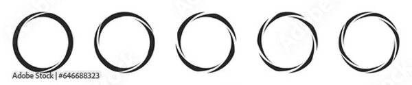 Fototapeta circle rotation frame twist round border cycle