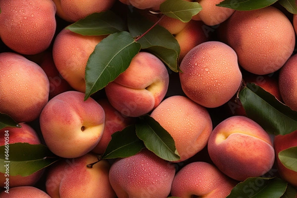 Fototapeta peaches nectarines fruit fresh architectural interior background wall texture pattern seamless