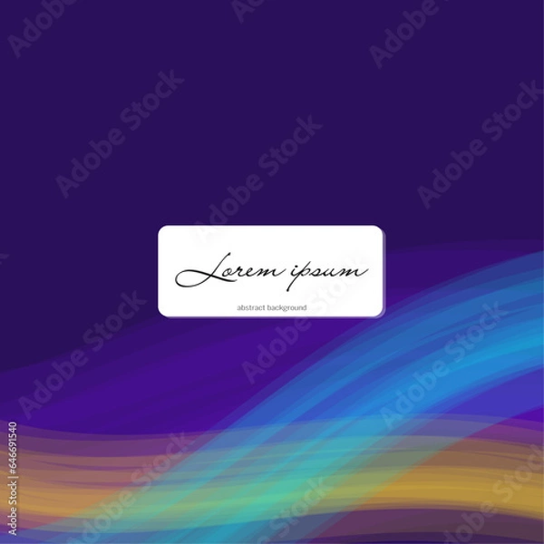 Fototapeta Bright purple abstract background with colored lines, beautiful background. Vector illustration
