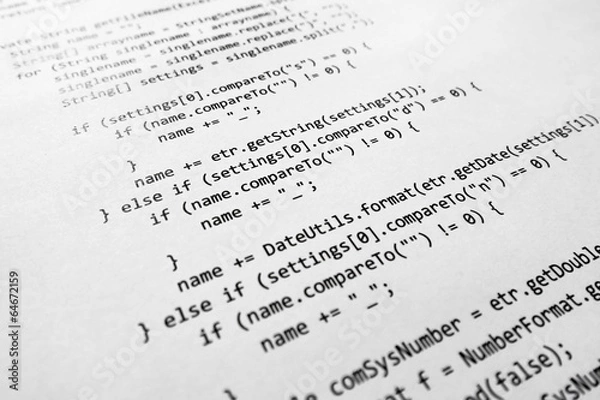 Fototapeta kod źródłowy java