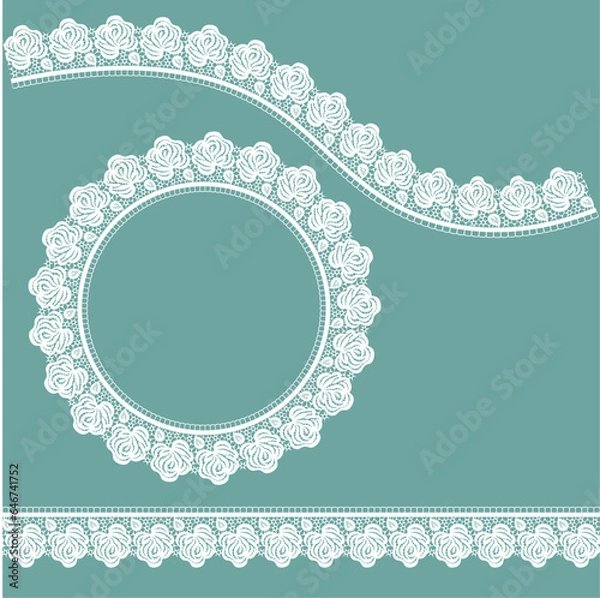 Obraz Illustrator用レースブラシ④