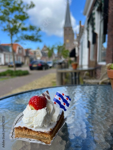 Fototapeta Frisian oranjekoek in Workum