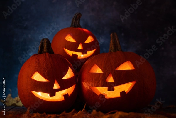 Fototapeta Halloween pumpkins
