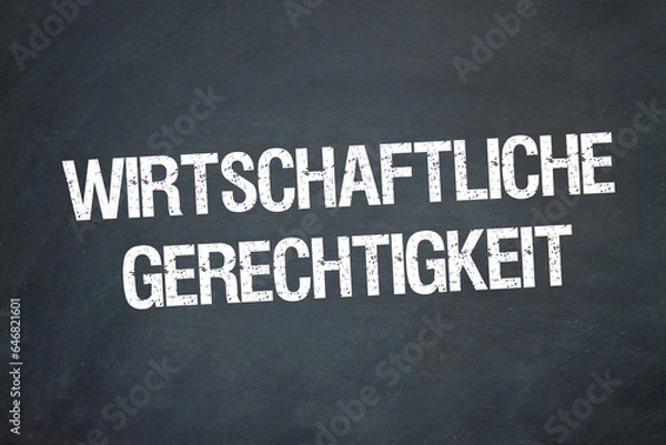Obraz Wirtschaftliche Gerechtigkeit	