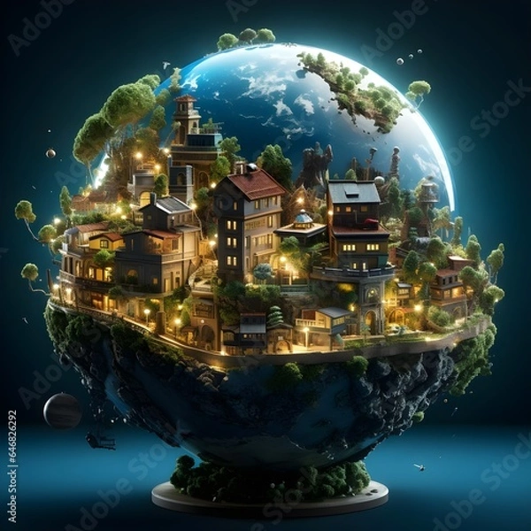 Obraz earth in space