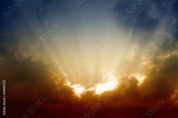 Obraz Piękny zachód słońca