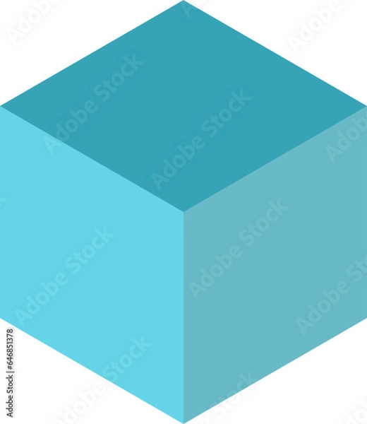 Fototapeta isometric cube