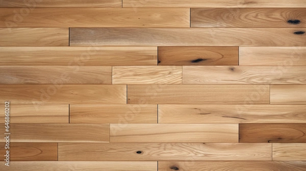 Fototapeta light wooden floor background. Generative AI