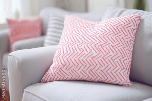 Fototapeta pillows on a couch