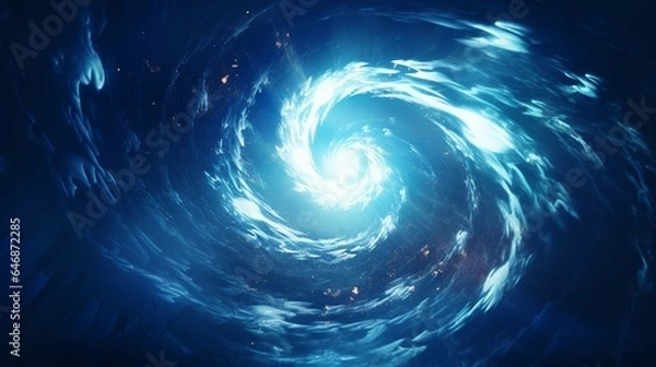 Obraz abstract blue background with spiral