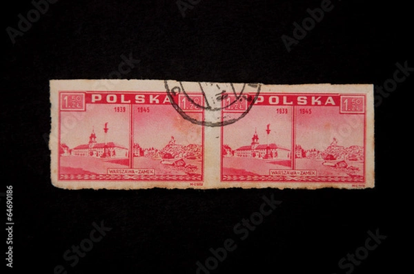 Obraz old postage stamps