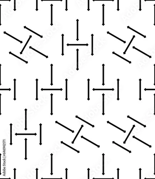 Fototapeta Geometric Lines Seamless Pattern, Line Seamless Pattern