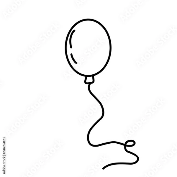 Obraz Balloon Outline Vector