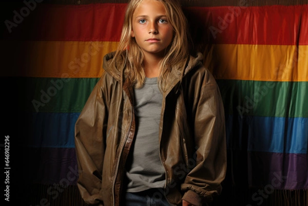 Fototapeta Trans Kid - ai generated
