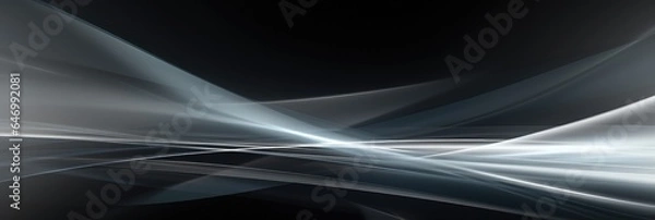 Fototapeta wide black gray silky curve background material