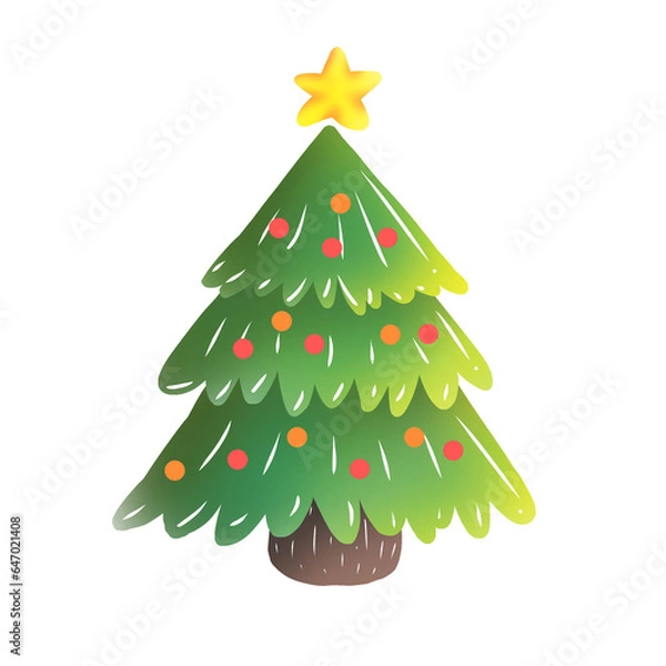Fototapeta christmas tree vector