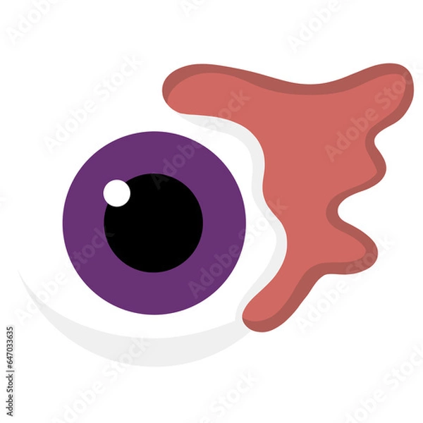 Obraz purple eyeball