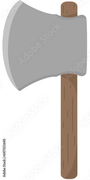 Obraz A simple axe with a wood handle