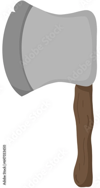 Obraz A simple axe with a wood handle