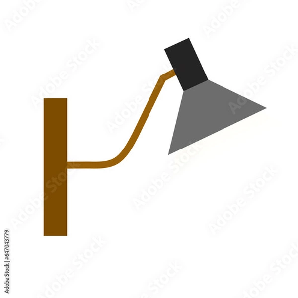 Obraz Wall lamp illustration 