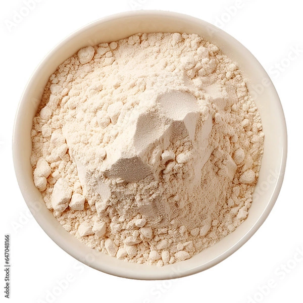 Fototapeta Whey Powder, transparent background, isolated image, generative AI

