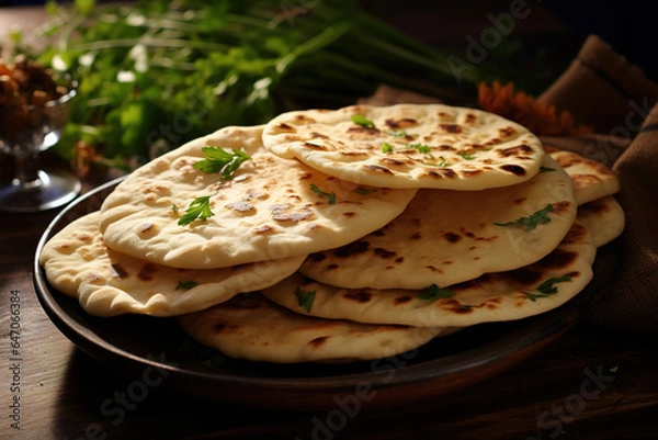 Obraz stack of pita bread
