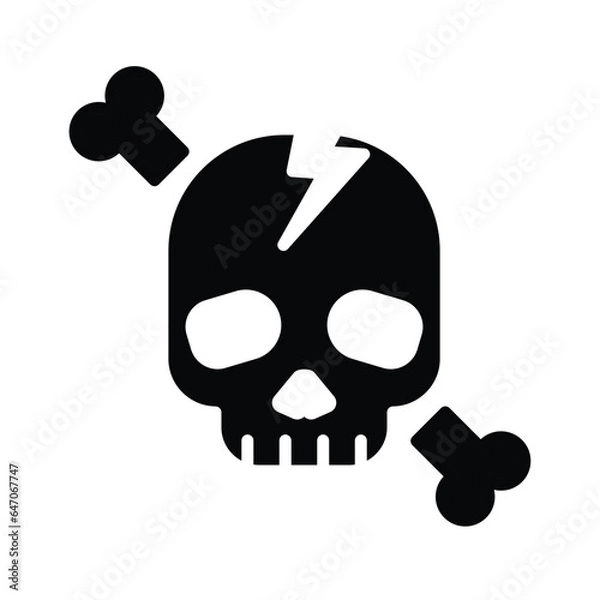 Obraz skull and bones