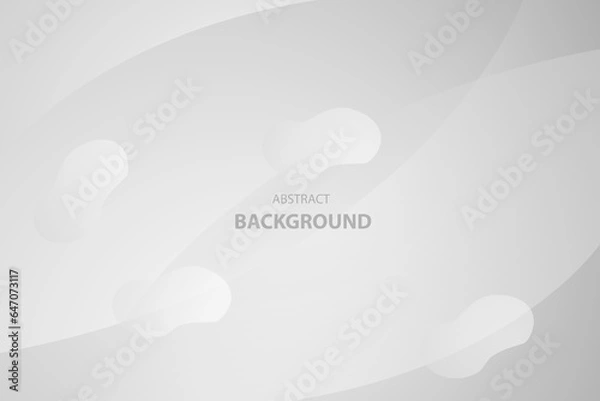 Fototapeta White and gray color abstract background. vector illustration	