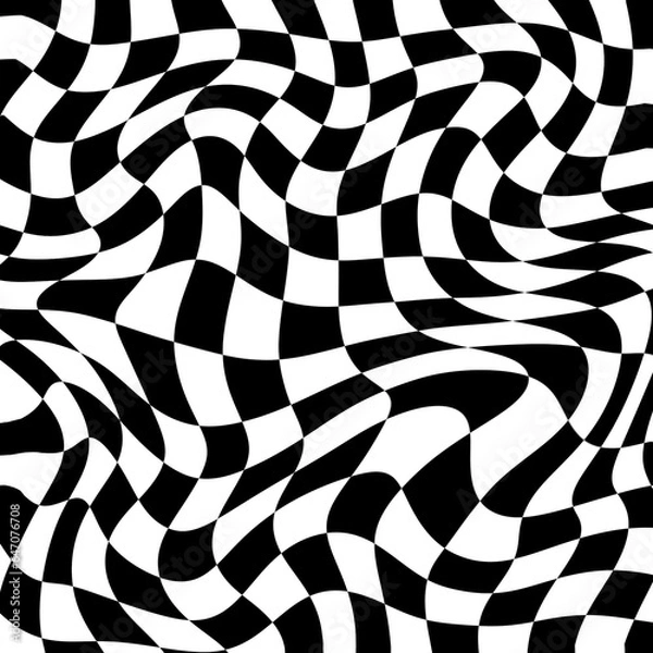Fototapeta Abstract checkered pattern seamless movement background