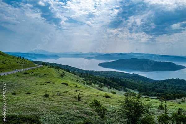 Fototapeta 美幌峠より望む屈斜路湖