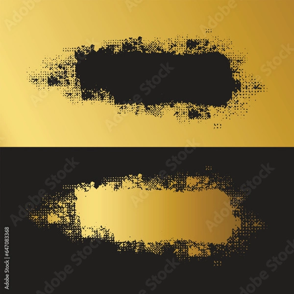 Obraz Brush stroke grunge texture template paint strokes banners