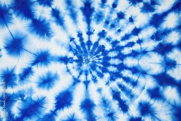 Fototapeta Blue Tye Dye background.	