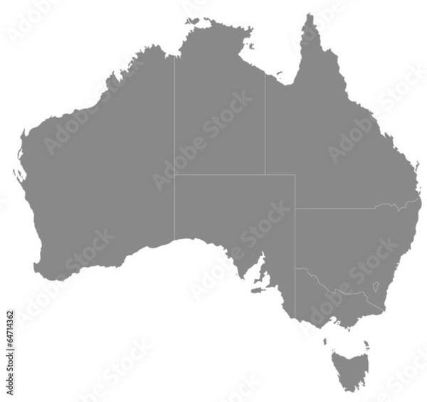 Obraz オーストラリアの地図